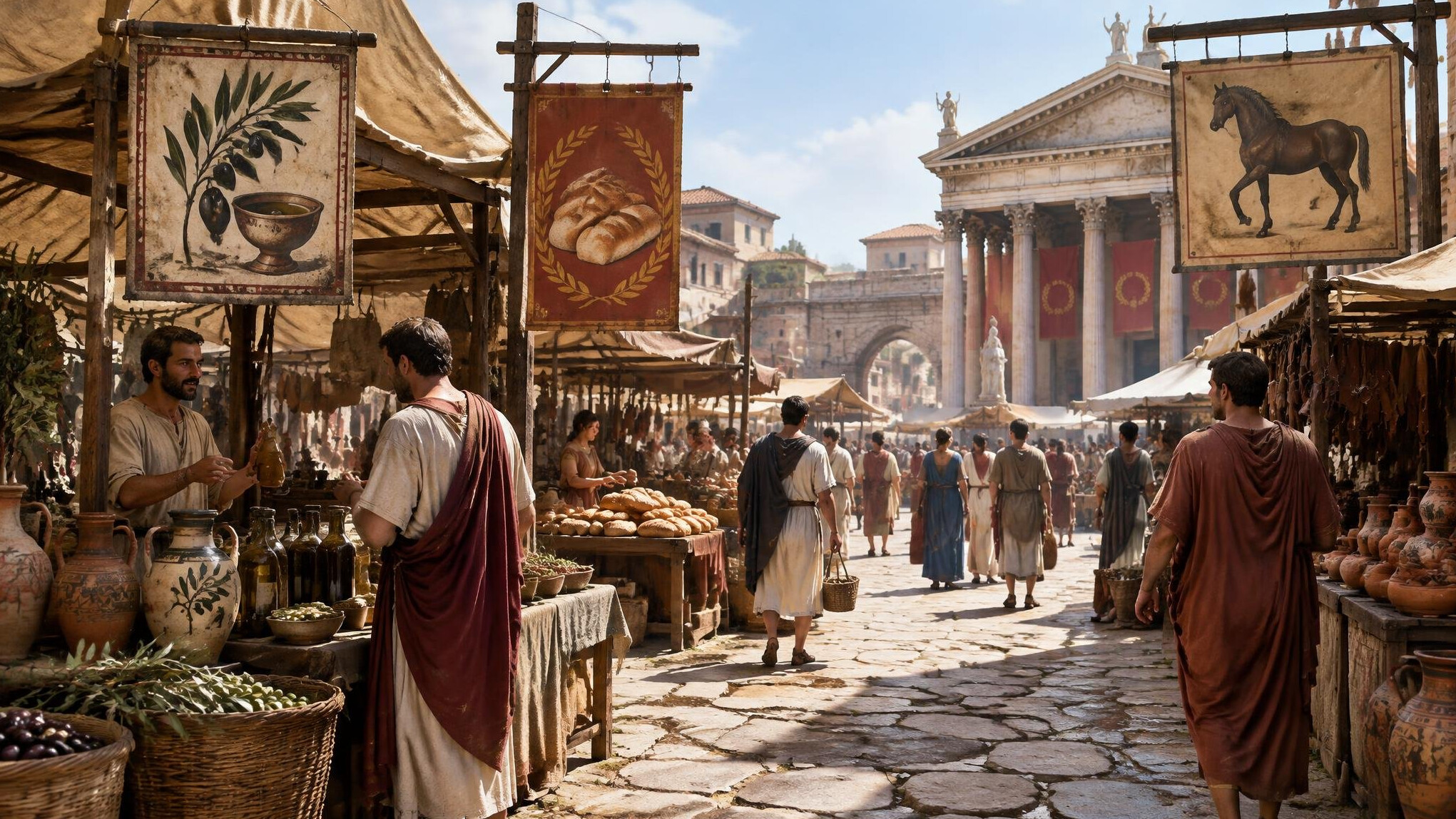 ancient roman marketplace